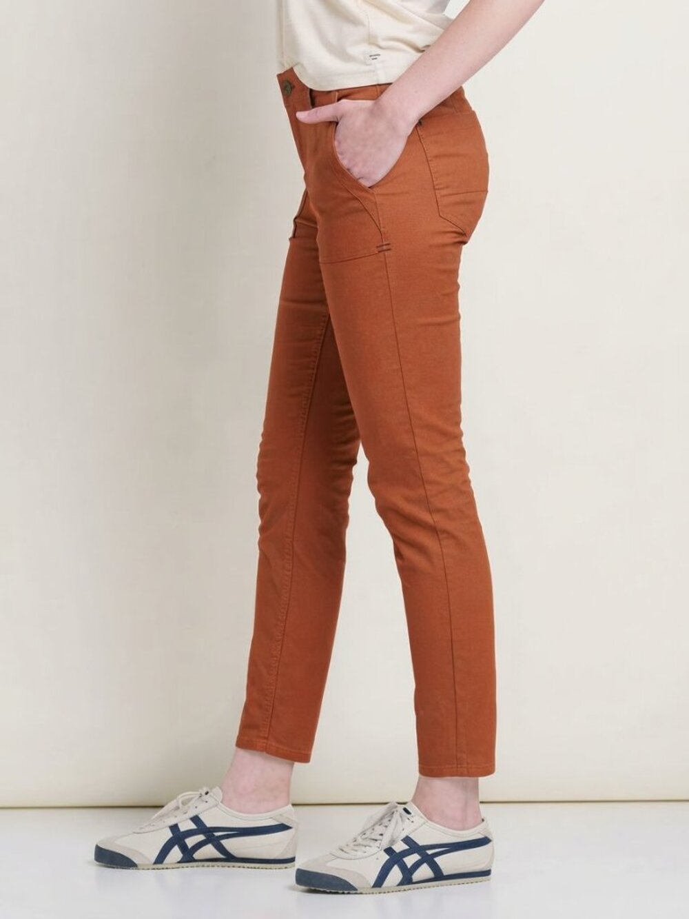 Toad&Co Skinny Ankle Pants, Cinnamon, Size 6,  NWOT - Picture 3 of 10